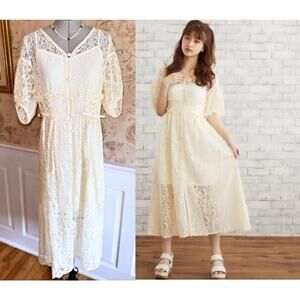 Liz Lisa Lace Long Dress Gown Cami Tank J Fashion Gyaru Himekaji Lolita Japan